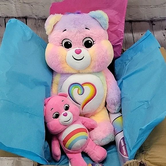 16" Care Bears Togetherness Bear and Cheer Bear Set 💕NIB💕 - Picture 2 of 2